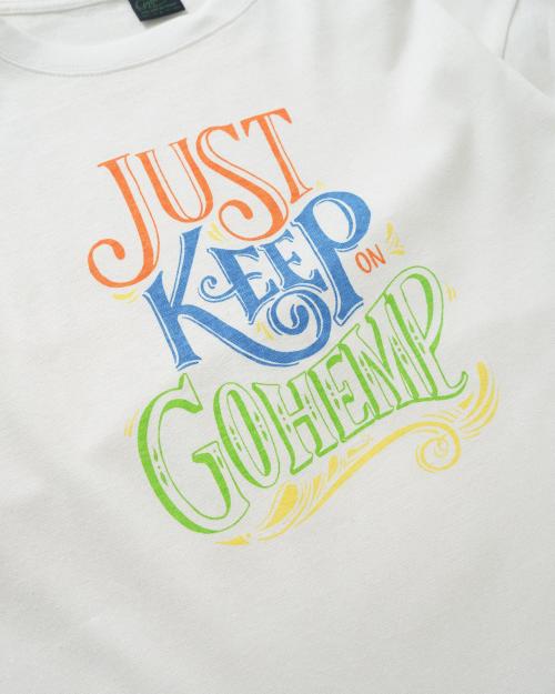 JUST KEEP ON GOHEMP LONG SLEEVE TEE