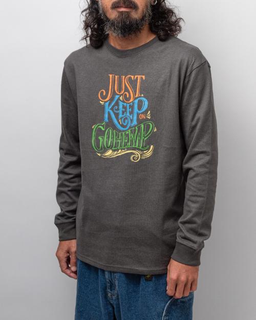 JUST KEEP ON GOHEMP LONG SLEEVE TEE