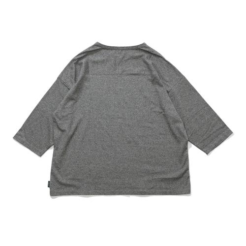 WIDE FOOTBALL TEE／H/C JERSEY（BLACK HEATHER）