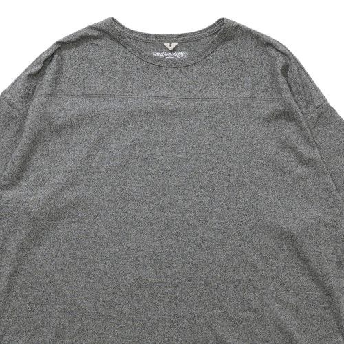 WIDE FOOTBALL TEE／H/C JERSEY（BLACK HEATHER）