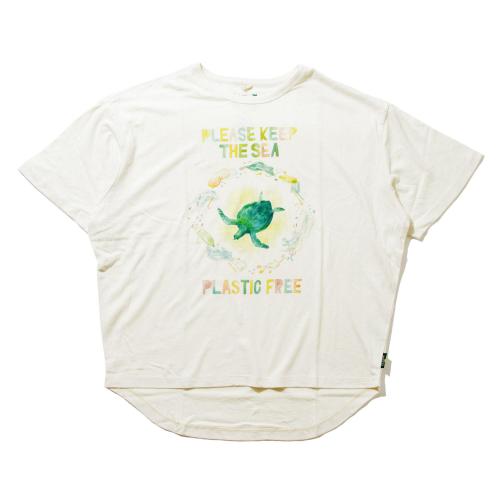 PLASTIC FREE!<br>by GOHEMP ART CREW<br>HONEY TEE