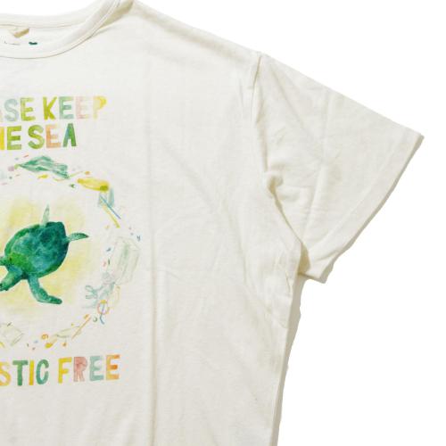 PLASTIC FREE!<br>by GOHEMP ART CREW<br>HONEY TEE