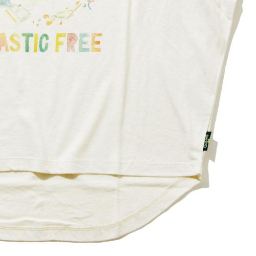 PLASTIC FREE!<br>by GOHEMP ART CREW<br>HONEY TEE