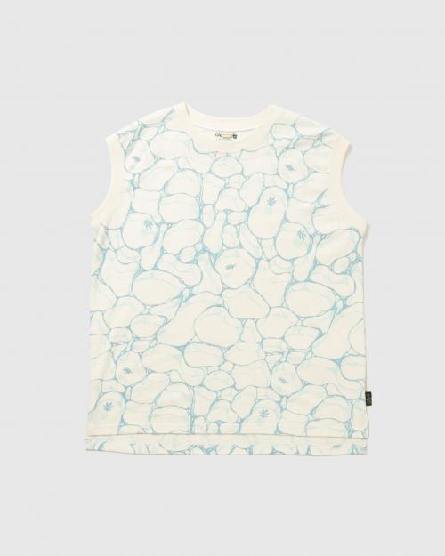 NO SLEEVE SLIT TEE