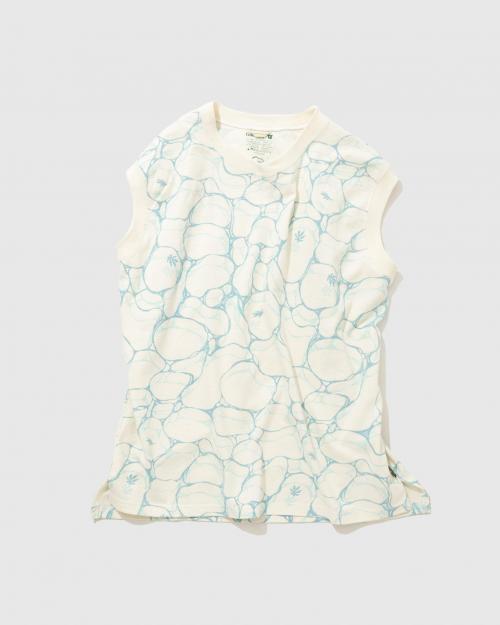 NO SLEEVE SLIT TEE