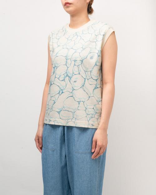 NO SLEEVE SLIT TEE