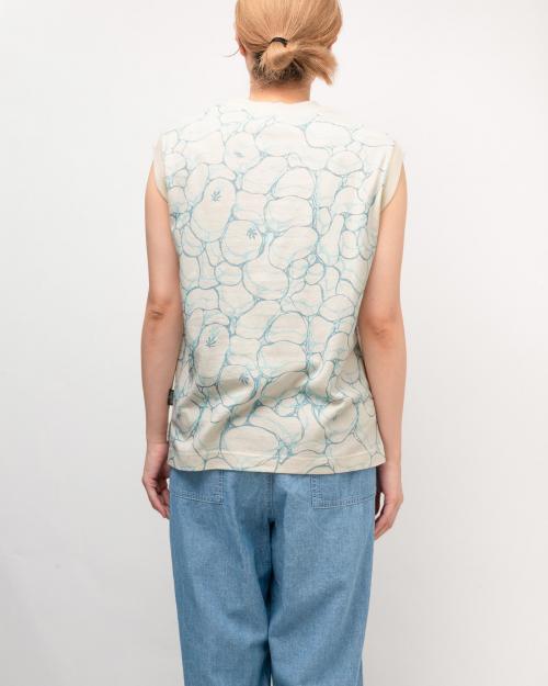 NO SLEEVE SLIT TEE