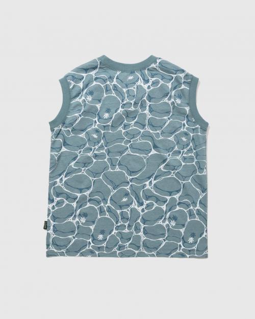 NO SLEEVE SLIT TEE