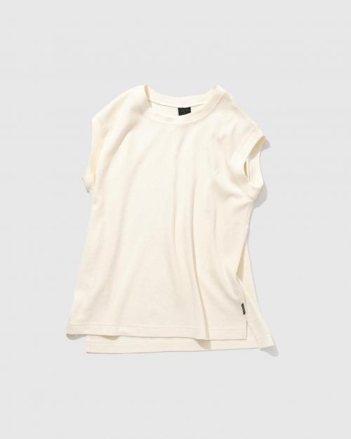 NO SLEEVE SLIT TEE