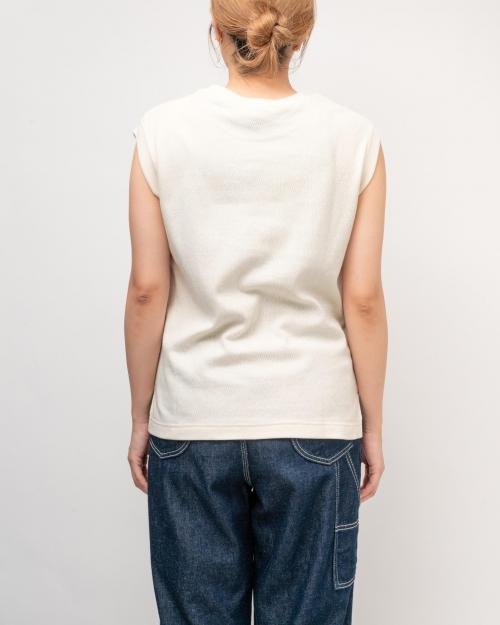 NO SLEEVE SLIT TEE