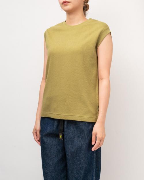 NO SLEEVE SLIT TEE