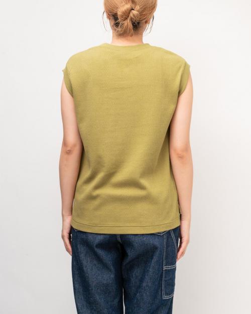 NO SLEEVE SLIT TEE