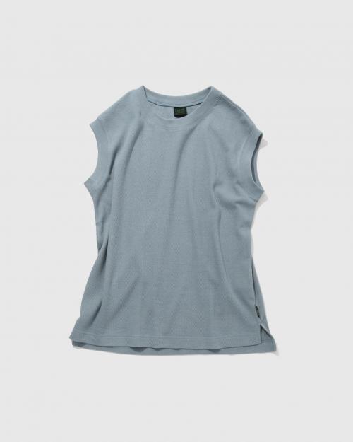 NO SLEEVE SLIT TEE