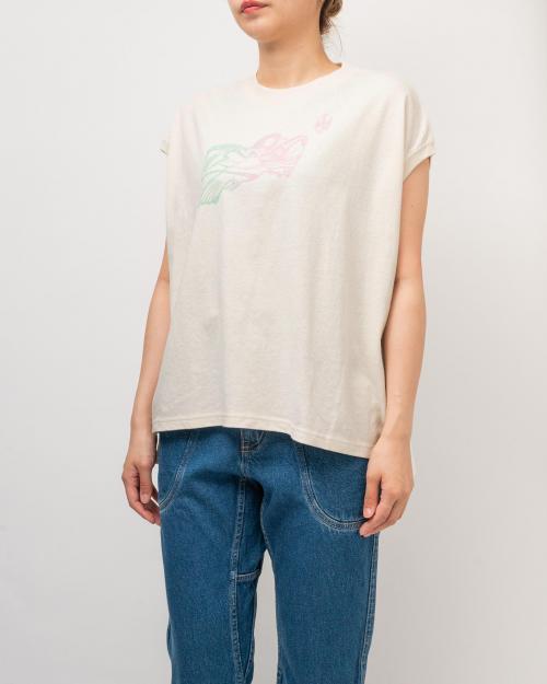鳥 HONEY SLEEVE-LES TEE