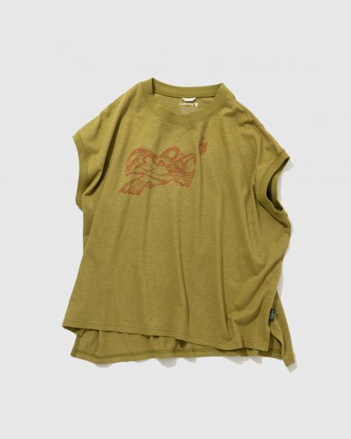 鳥 HONEY SLEEVE-LES TEE