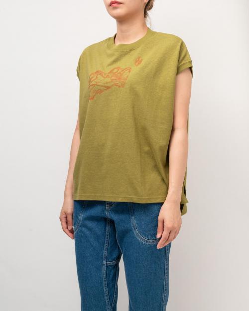 鳥 HONEY SLEEVE-LES TEE