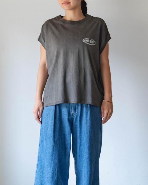 JAPAN TRADITIONAL HEMP HONEY SLEEVE-LES TEE