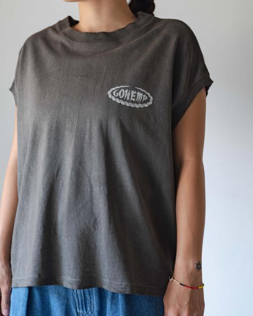 JAPAN TRADITIONAL HEMP HONEY SLEEVE-LES TEE
