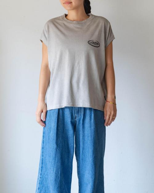 JAPAN TRADITIONAL HEMP HONEY SLEEVE-LES TEE