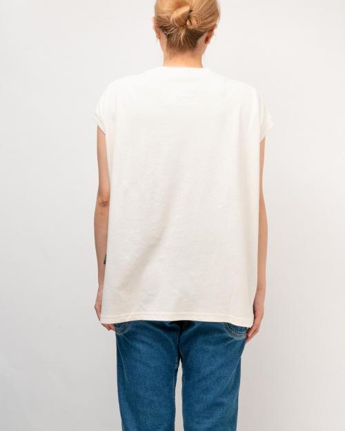 here and now HONEY SLEEVE-LES TEE