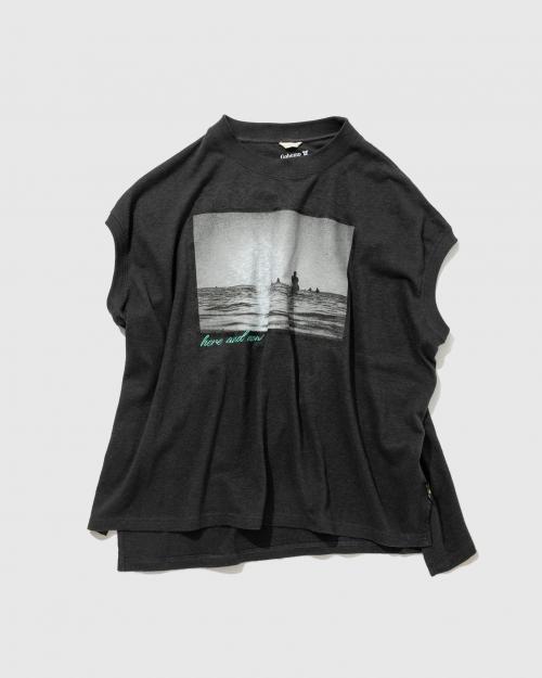 here and now HONEY SLEEVE-LES TEE