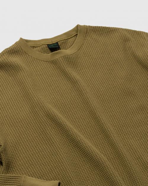 HEMP WAFFFLE WIDE CREW