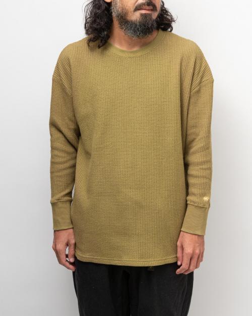 HEMP WAFFFLE WIDE CREW