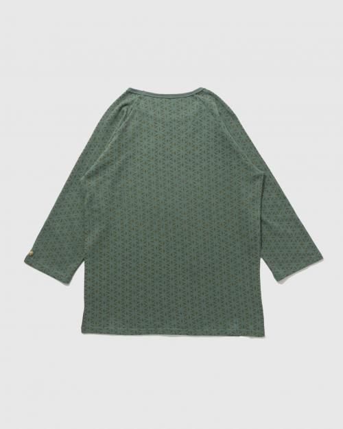 BASE BALL SLEEVE CREW / LEAF PRINT