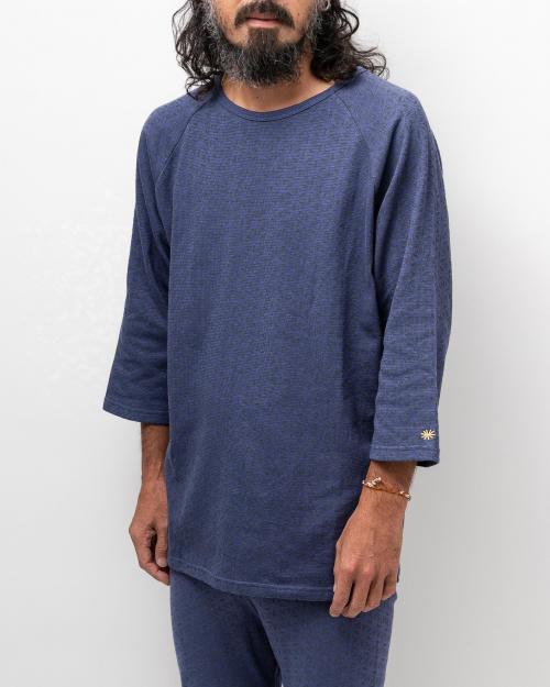 BASE BALL SLEEVE CREW / LEAF PRINT