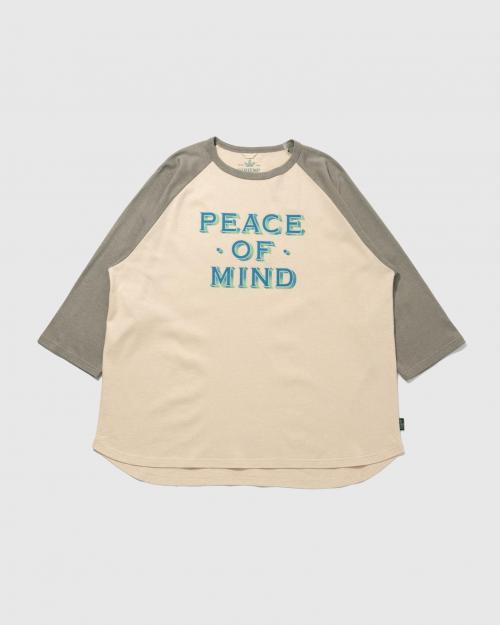 PEACE OF MIND WIDE BASEBALL TEE