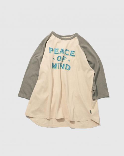 PEACE OF MIND WIDE BASEBALL TEE