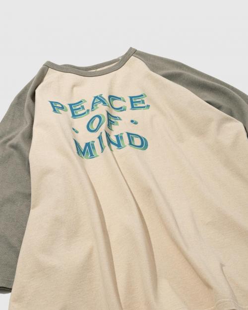 PEACE OF MIND WIDE BASEBALL TEE