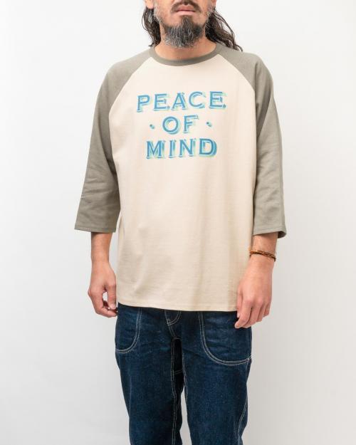 PEACE OF MIND WIDE BASEBALL TEE