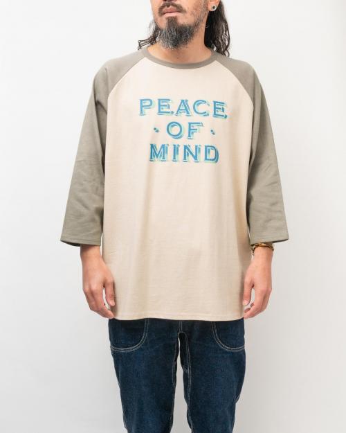 PEACE OF MIND WIDE BASEBALL TEE