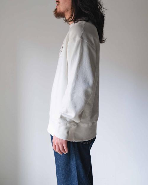 CROSS STITCH HEMP CREW SWEAT