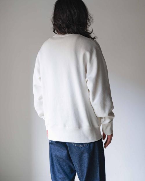 CROSS STITCH HEMP CREW SWEAT