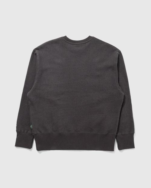 CROSS STITCH HEMP CREW SWEAT