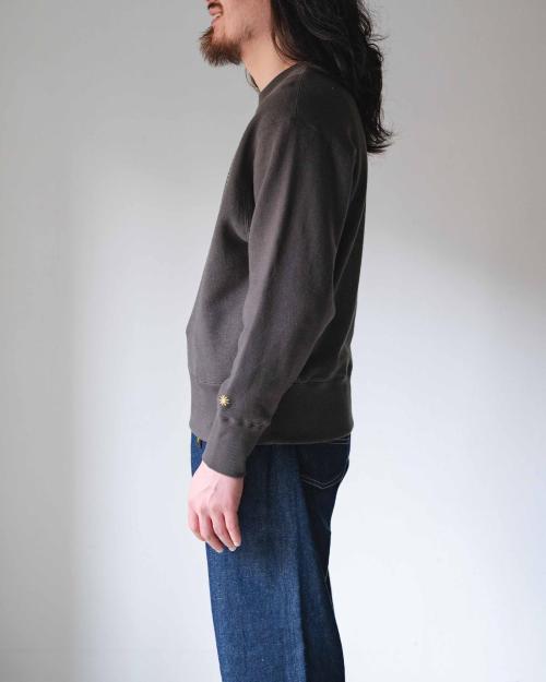 CROSS STITCH HEMP CREW SWEAT