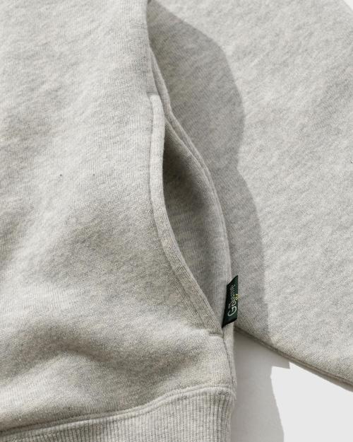 CROSS STITCH HEMP CREW SWEAT