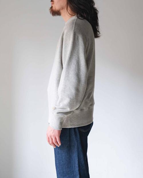 CROSS STITCH HEMP CREW SWEAT