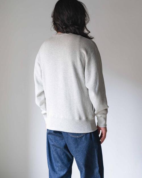 CROSS STITCH HEMP CREW SWEAT