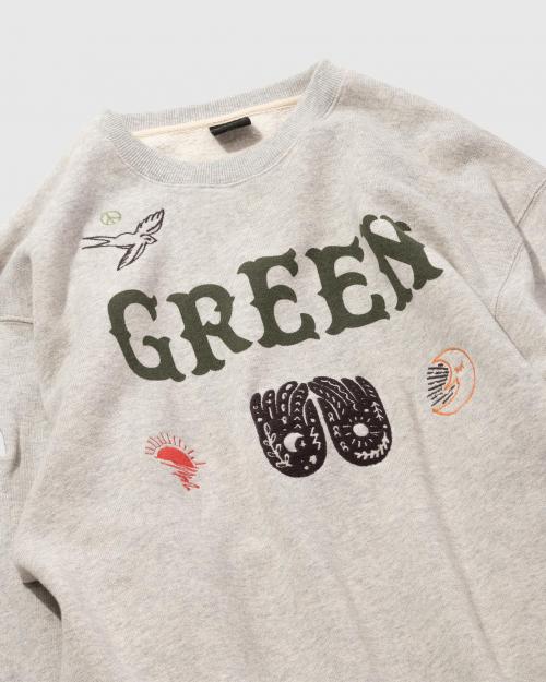 GREEN CREW SWEAT