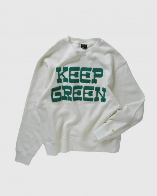 KEEP GREEN CREW SWEAT