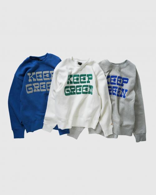 KEEP GREEN CREW SWEAT