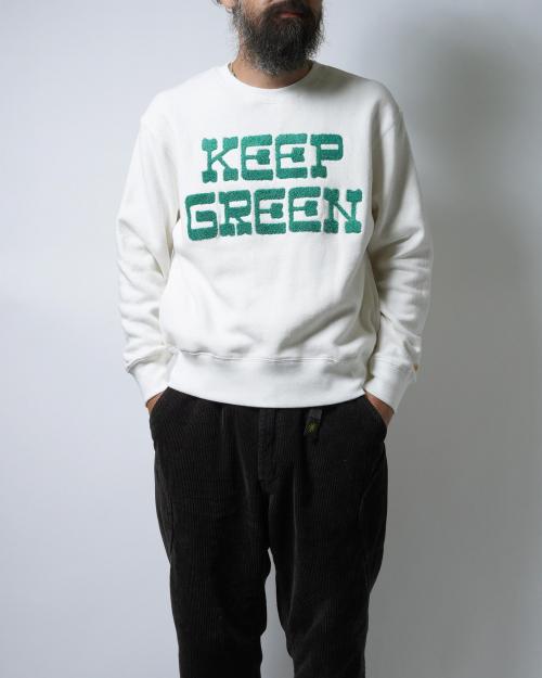 KEEP GREEN CREW SWEAT