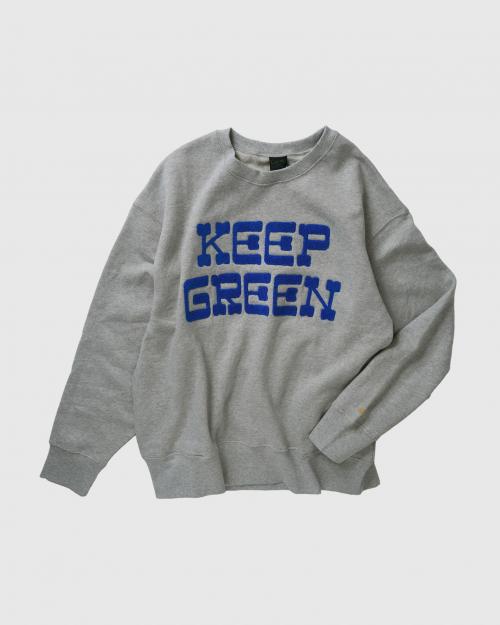 KEEP GREEN CREW SWEAT