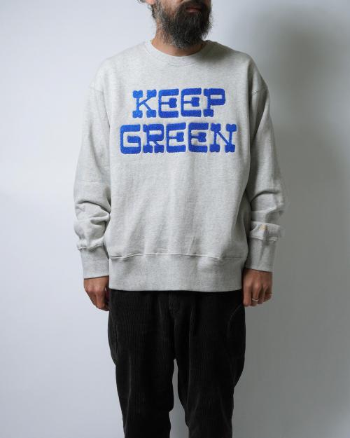 KEEP GREEN CREW SWEAT