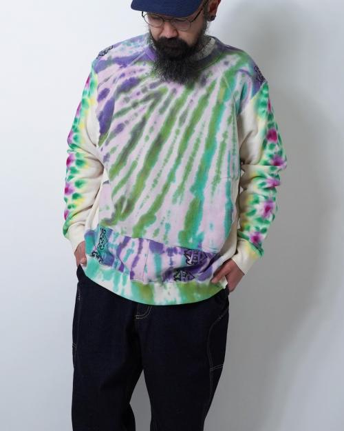 CREW SWEAT - TIE DYE REUSE