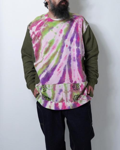 CREW SWEAT - TIE DYE REUSE