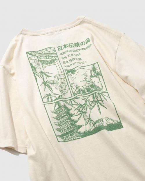 日本伝統大麻 WIDE FITS TEE